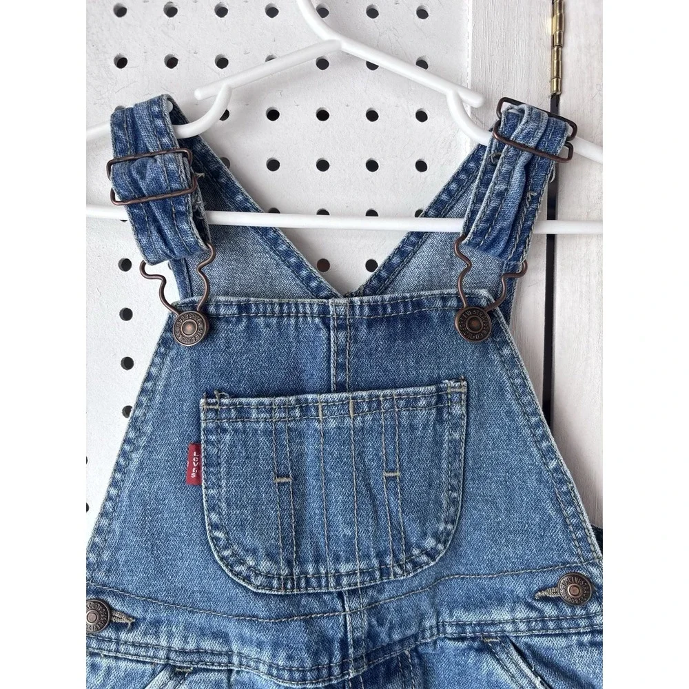 Infant Toddler‎ 24m Levi's Denim Jean Bib Overalls One Piece Girls Boys